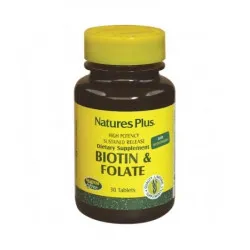 Nature's Plus Biotina & Folate 90 Tavolette