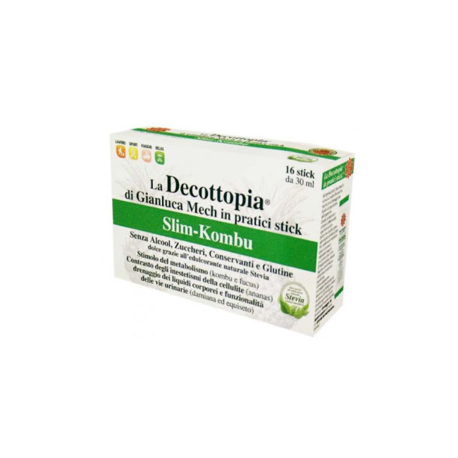 Decottopia Slim-kombu Con Stevia 16 Stick X30ml