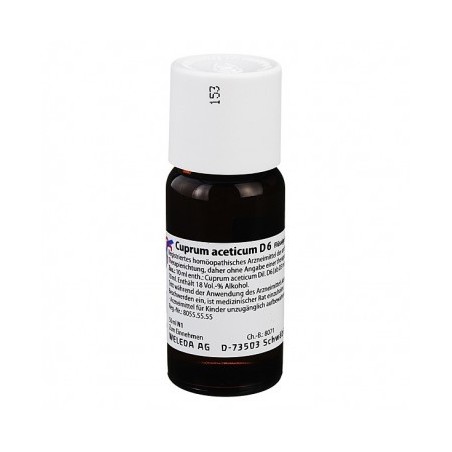 Weleda Cuprum Aceticum D6 50ml Gocce Weleda Cuprum Aceticum D6 50ml Gocce