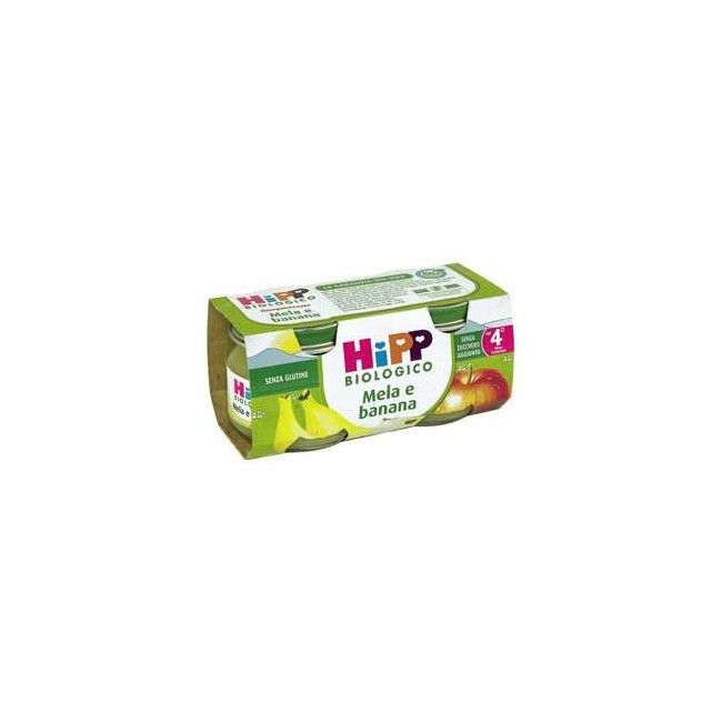 Hipp Bio Omogeneizzato Biologico Mela E Banana 2 X 80 Gr Hipp Bio Omogeneizzato Biologico Mela E Banana 2 X 80 Gr