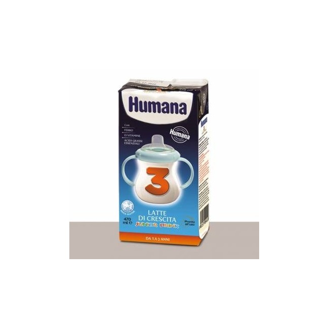 Humana 3 Junior Drink Latte Liquido dal primo anno 470 Ml - Para