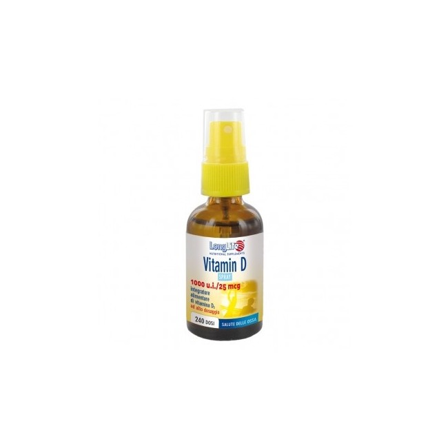 Longlife Vitamin D 1000 U.I. Spray 30ml Longlife Vitamin D 1000 U.I. Spray 30ml