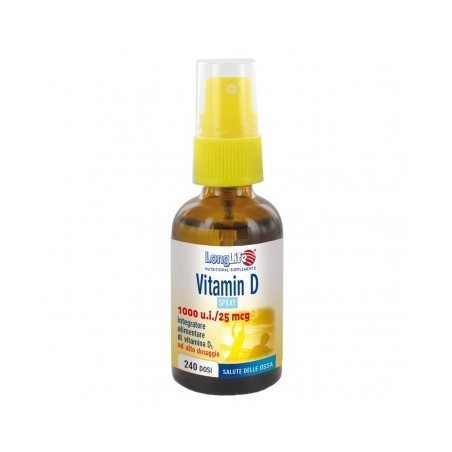 Longlife Vitamin D 1000 U.I. Spray 30ml Longlife Vitamin D 1000 U.I. Spray 30ml