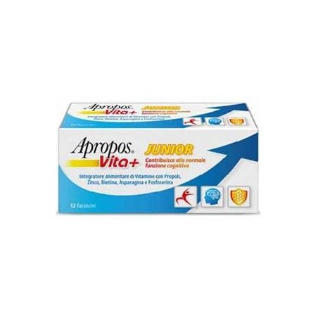 Apropos Vita+ Junior Bambini 12 Flaconcini 10 Ml Apropos Vita+ Junior Bambini 12 Flaconcini 10 Ml