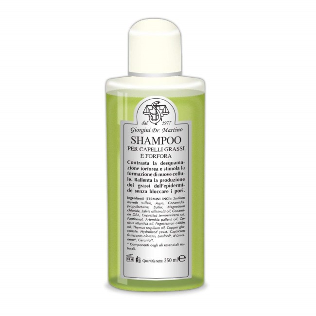Dr. Giorgini Shampoo Capelli Grassi Forfora 250ml Dr. Giorgini Shampoo Capelli Grassi Forfora 250ml