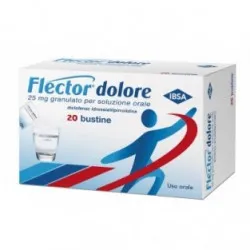 Flector Dolore 20 Bustine farmaco analgesico con diclofenac 25 Mg