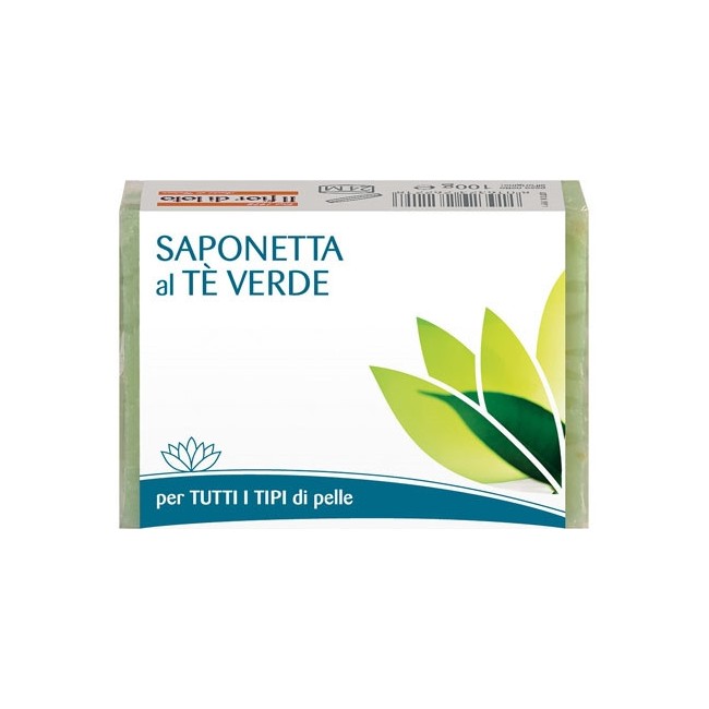 Fior Di Loto Saponetta Al Te Verde 100g Fior Di Loto Saponetta Al Te Verde 100g