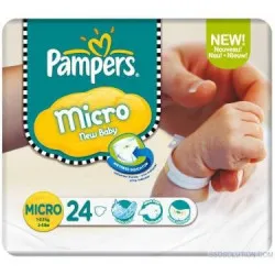 Pampers 24 Pannolini Micro 1-2,5 Kg