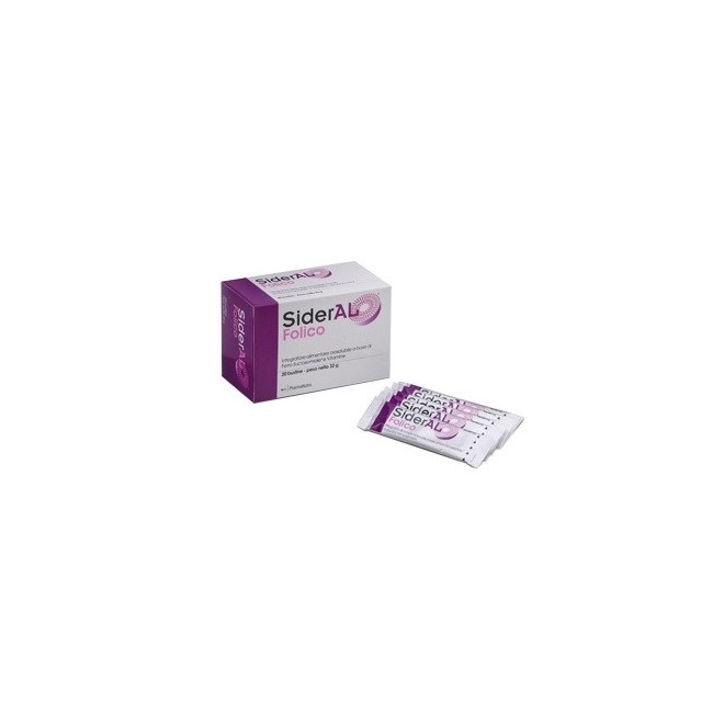 6 Pezzi Sideral Folico 20 Bustine integratore acido folico e vitamine 6 Pezzi Sideral Folico 20 Bustine integratore acido folico e vitamine