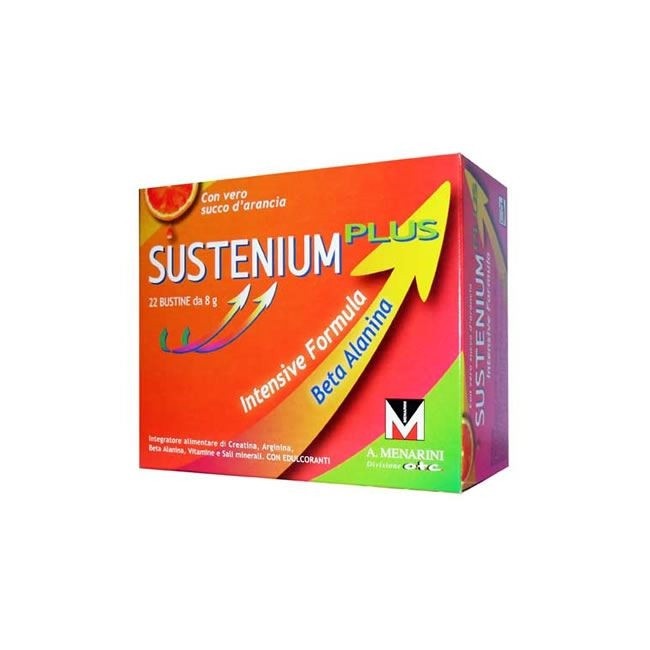 4 Confezioni Sustenium Plus Integratore Energetico 22 Bustine