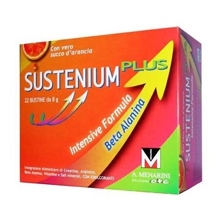 4 Confezioni Sustenium Plus Integratore Energetico 22 Bustine