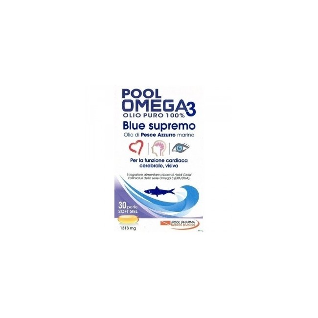 Pool Omega3 Blue Supremo 30 Compresse 7 Pezzi Pool Omega3 Blue Supremo 30 Compresse 7 Pezzi