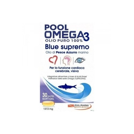 Pool Omega3 Blue Supremo 30 Compresse 7 Pezzi Pool Omega3 Blue Supremo 30 Compresse 7 Pezzi
