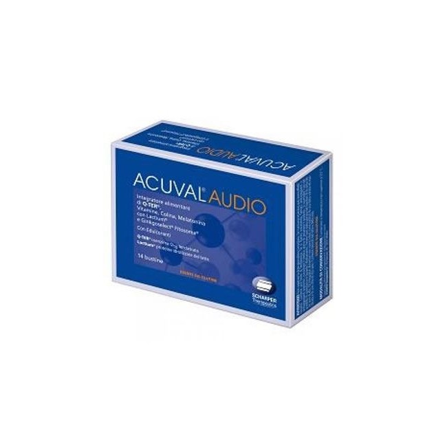 6 Confezioni Acuval Audio 400 14 Bustine integratore per l'udito 6 Confezioni Acuval Audio 400 14 Bustine integratore per l'udito
