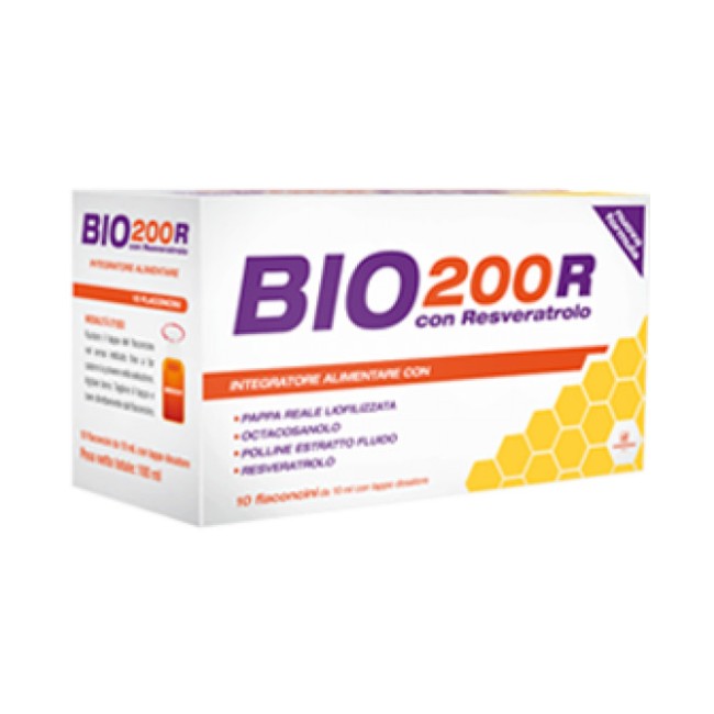 Bio200 R Resveratrolo 10 Flaconcini 6ml 6 Pezzi Bio200 R Resveratrolo 10 Flaconcini 6ml 6 Pezzi
