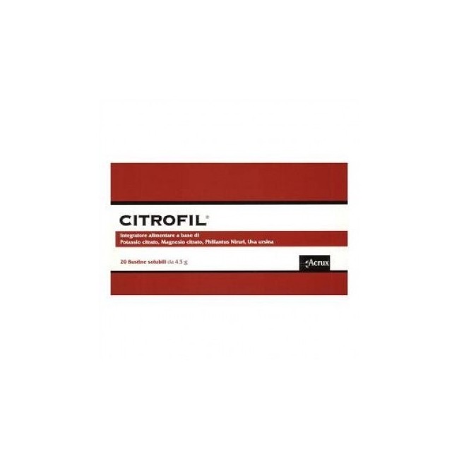 Citrofil 20 Bustine Da 4,5g 6 Pezzi