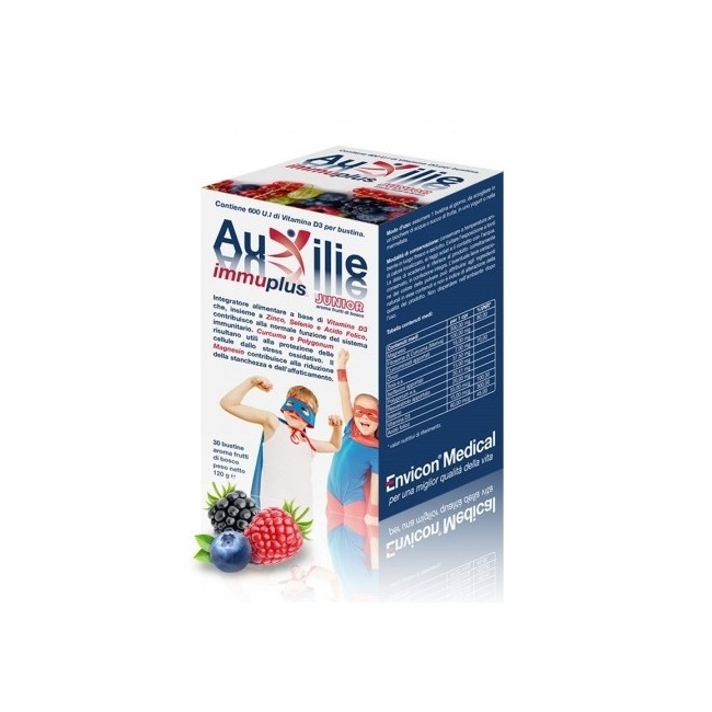 Auxilie Immuplus Junior 30 Bustine 6 Pezzi Auxilie Immuplus Junior 30 Bustine 6 Pezzi