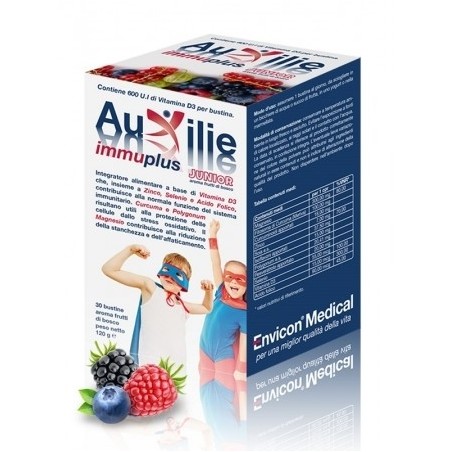 Auxilie Immuplus Junior 30 Bustine 6 Pezzi Auxilie Immuplus Junior 30 Bustine 6 Pezzi