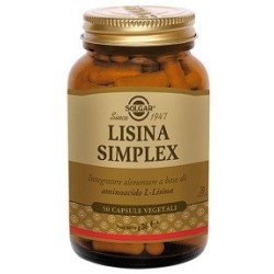 Solgar Lisina Simplex 50 Capsule Vegetali 6 Pezzi