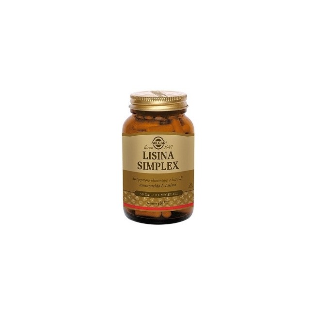 Solgar Lisina Simplex 50 Capsule Vegetali 6 Pezzi