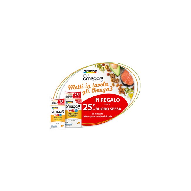 Multicentrum My Omega 3 120 Perle 3 Pezzi Multicentrum My Omega 3 120 Perle 3 Pezzi
