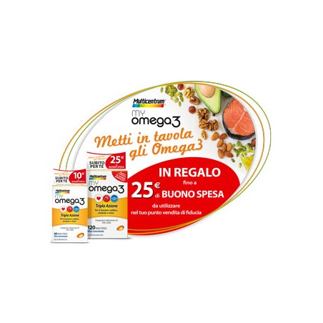 Multicentrum My Omega 3 120 Perle 3 Pezzi Multicentrum My Omega 3 120 Perle 3 Pezzi