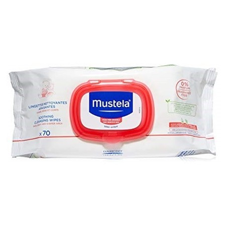 Mustela Salviette Detergenti Lenitive 70 Pezzi