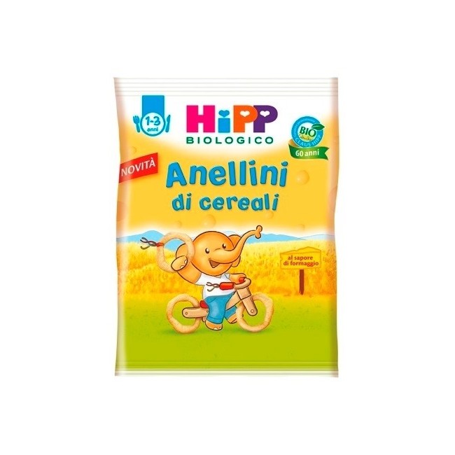 Hipp Biologico Anellini Di Cereali 25g Hipp Biologico Anellini Di Cereali 25g