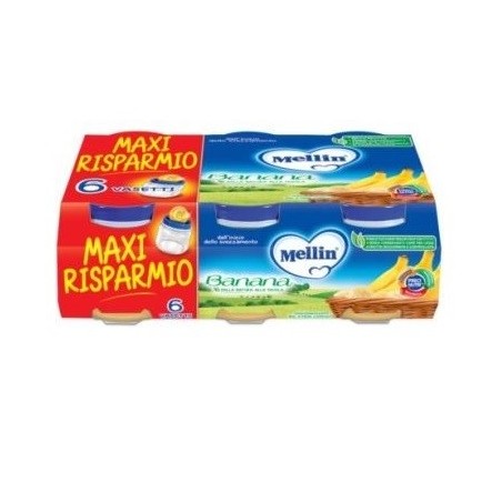 Mellin Omogeneizzato Banana 6x100g Mellin Omogeneizzato Banana 6x100g