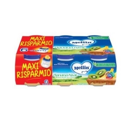 Mellin Omogeneizzato Banana Kiwi 6x100g