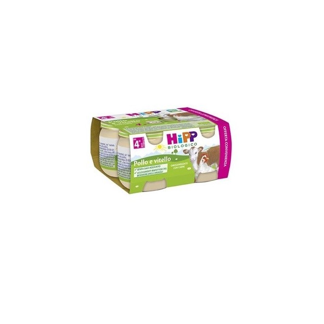 Hipp Omogeneizzato Pollo Vitello 4x80g Hipp Omogeneizzato Pollo Vitello 4x80g