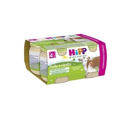 Hipp Omogeneizzato Pollo Vitello 4x80g Hipp Omogeneizzato Pollo Vitello 4x80g