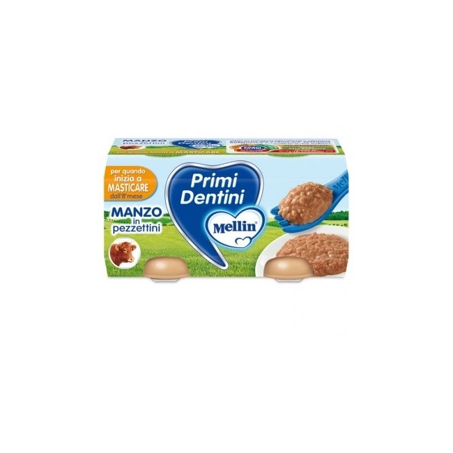 Mellin Primi Dentini Manzo 2x80g Mellin Primi Dentini Manzo 2x80g