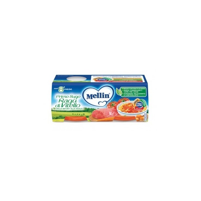 Mellin Primo Sugo Ragù Di Vitello 2x80g Mellin Primo Sugo Ragù Di Vitello 2x80g