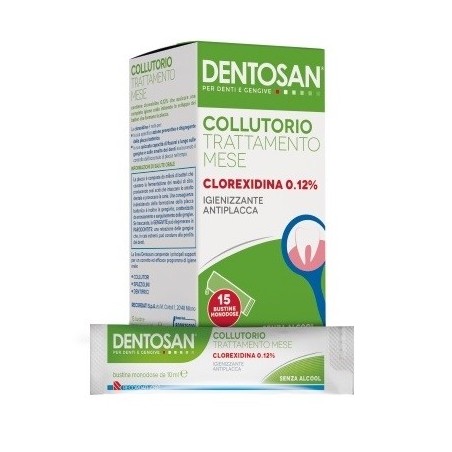 Dentosan Collutorio Monodose 0,12% 15 Bustine Dentosan Collutorio Monodose 0,12% 15 Bustine