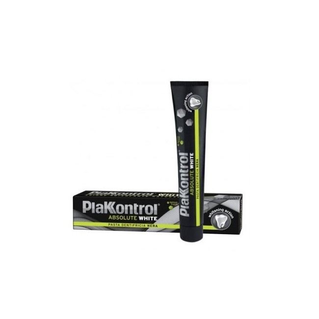 Plakkontrol Absolute White Dentifricio Nero Plakkontrol Absolute White Dentifricio Nero