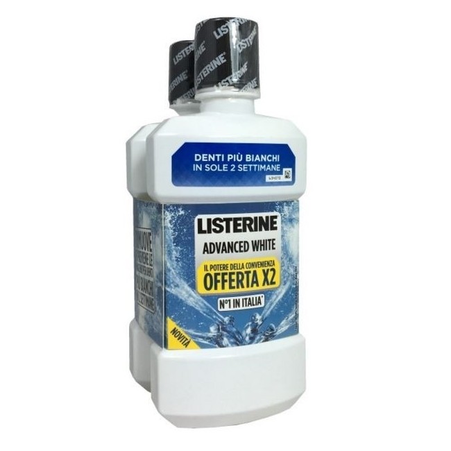 Listerine Advance White Collutorio 2x500ml Listerine Advance White Collutorio 2x500ml