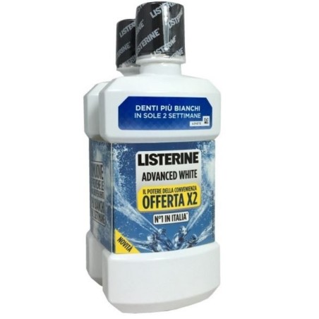 Listerine Advance White Collutorio 2x500ml Listerine Advance White Collutorio 2x500ml