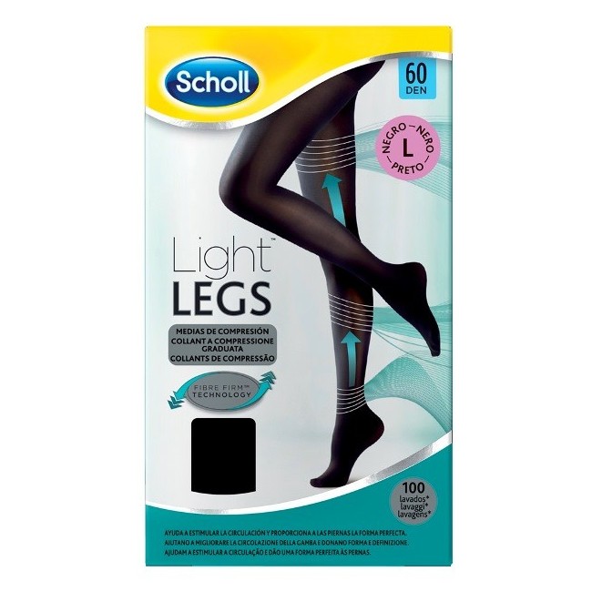 Scholl light legs calze compressione 20 denari L nero Scholl light legs calze compressione 20 denari L nero