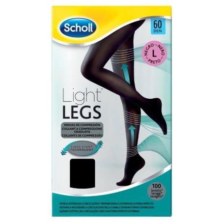 Scholl light legs calze compressione 20 denari L nero Scholl light legs calze compressione 20 denari L nero