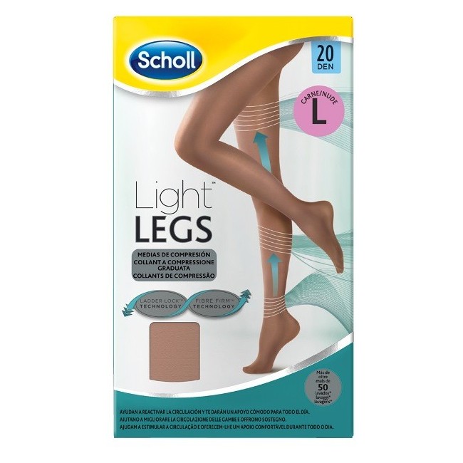 Scholl light legs calze compressione 20 denari L nero Scholl light legs calze compressione 20 denari L nero