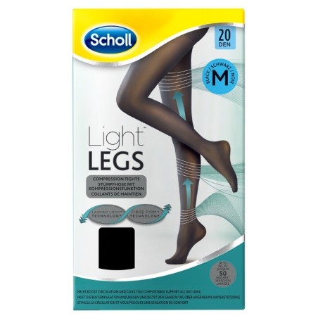 Scholl light legs calze compressione 20 denari L nero Scholl light legs calze compressione 20 denari L nero