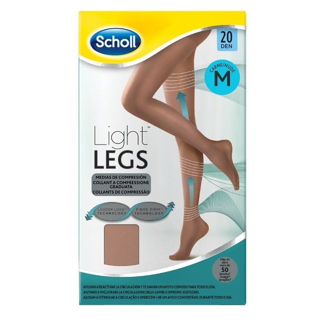 Scholl light legs calze compressione 20 denari L nero Scholl light legs calze compressione 20 denari L nero