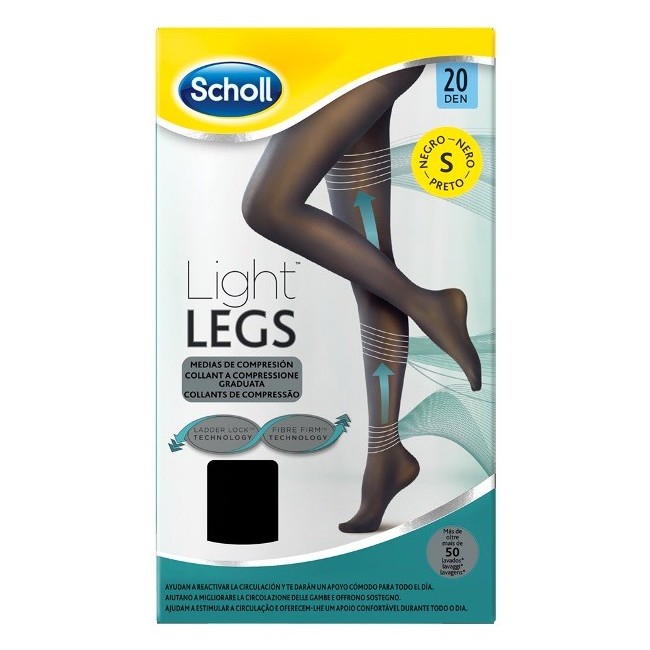 Scholl light legs calze compressione 20 denari L nero Scholl light legs calze compressione 20 denari L nero