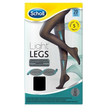 Scholl light legs calze compressione 20 denari L nero Scholl light legs calze compressione 20 denari L nero