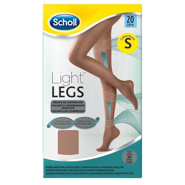 Scholl light legs calze compressione 20 denari L nero Scholl light legs calze compressione 20 denari L nero