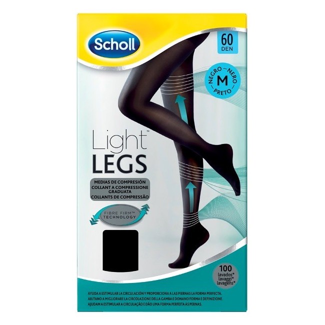 Scholl light legs calze compressione 60 denari L nero Scholl light legs calze compressione 60 denari L nero