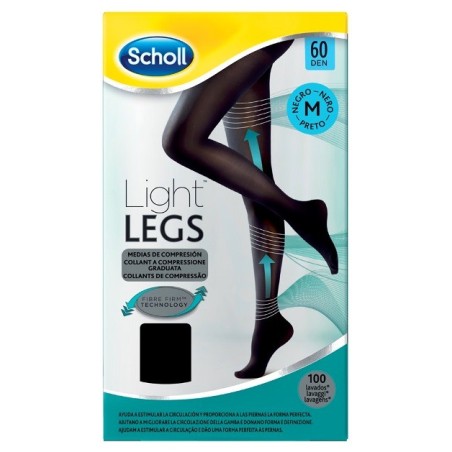 Scholl light legs calze compressione 60 denari L nero Scholl light legs calze compressione 60 denari L nero