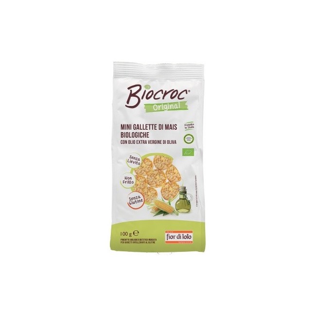 Biocroc Mini Gallette Di Mais E Olio di Oliva Maxi 100 grammi