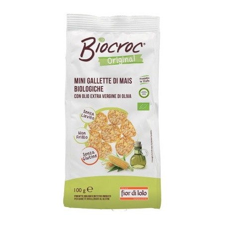 Biocroc Mini Gallette Di Mais E Olio di Oliva Maxi 100 grammi